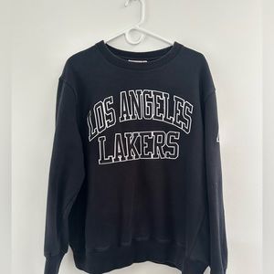 Mitchel and Ness Graphic Sports team crew sweatshirt, LA Lakers